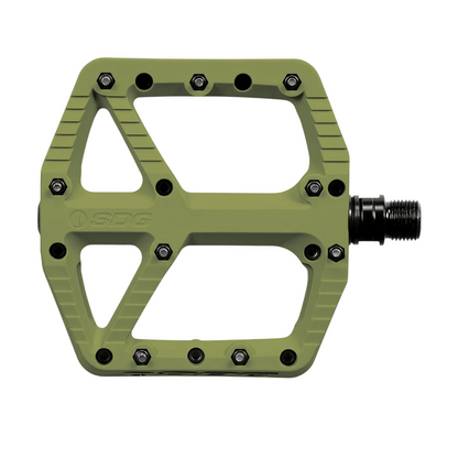 Pedais Planos SDG COMP Composite Verde