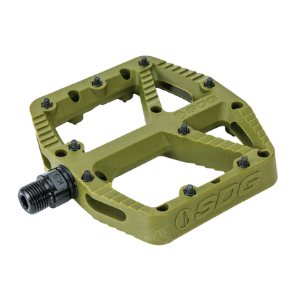 Pedais Planos SDG COMP Composite Verde