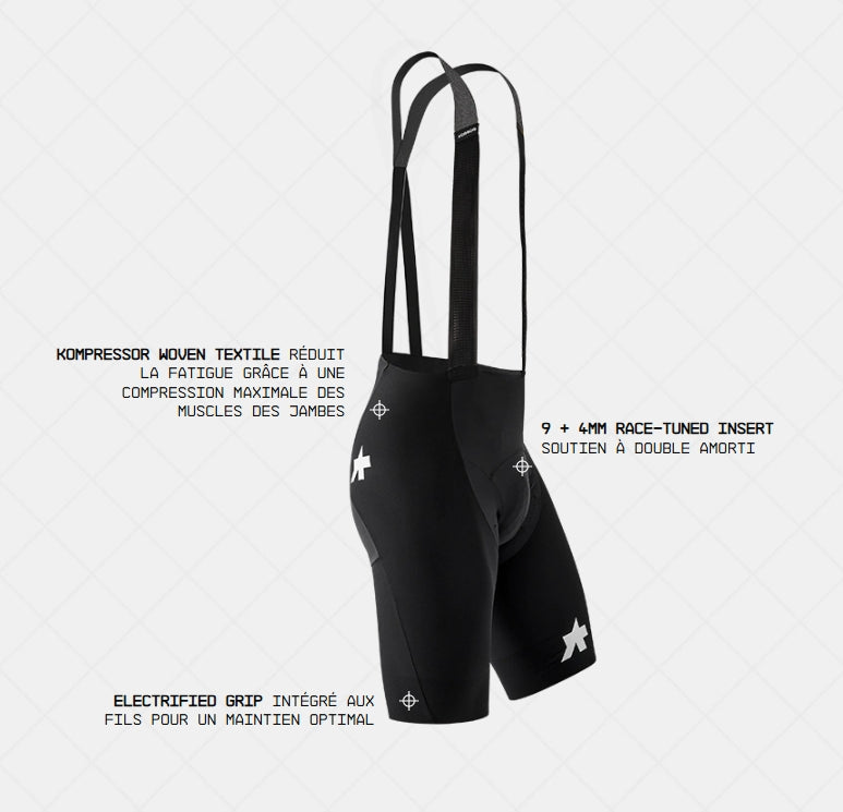 ASSOS EQUIPE RSR BOLIDE S11 Bib Tight Preto