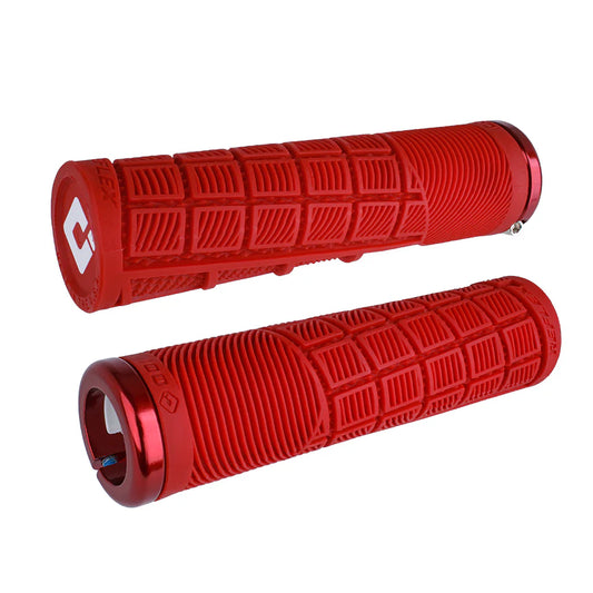 Punhos ODI REFLEX V2.1 Lock-on 135 mm Vermelho