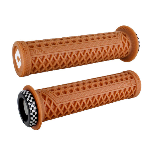 Punhos ODI VANS V2.1 Lock-On 135 mm Castanho