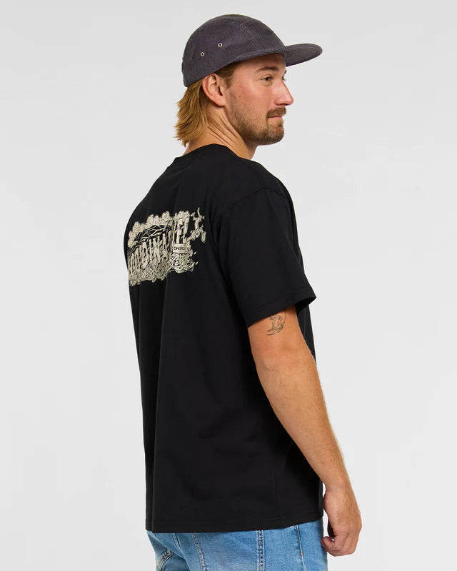 T-Shirt DHARCO COTTON KENTARO Manga curta Preto