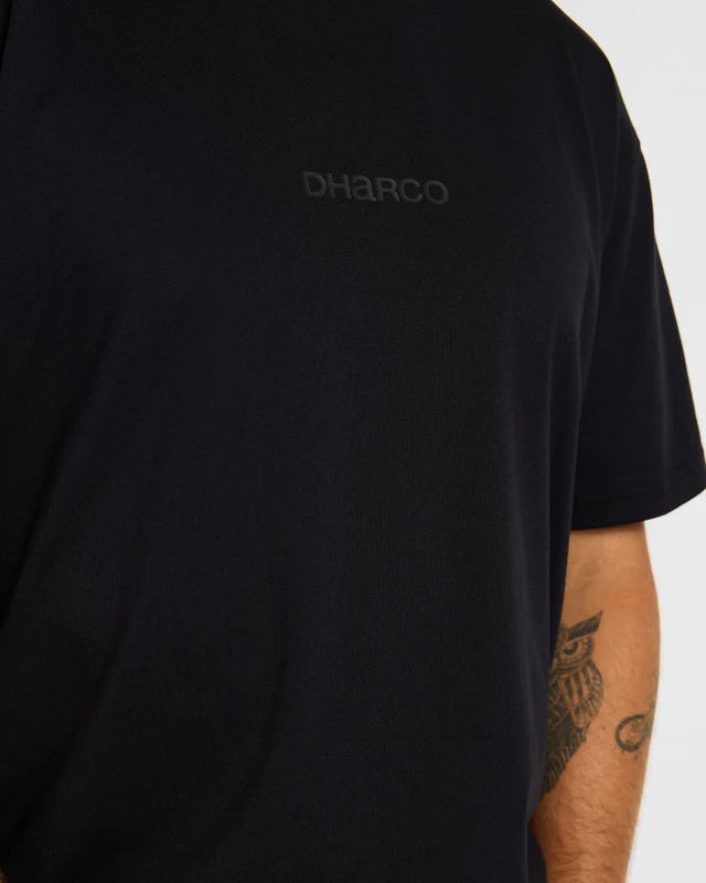 T-Shirt DHARCO COTTON KENTARO Manga curta Preto