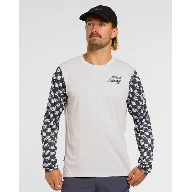 DHARCO GRAVITY OFFSET Camisola de manga comprida Branco/Preto