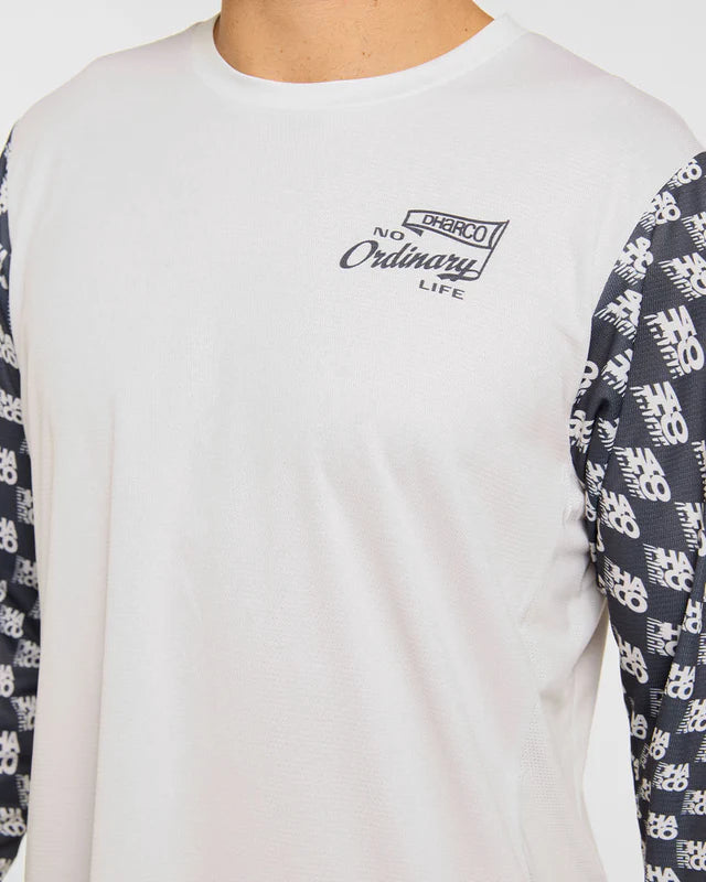 DHARCO GRAVITY OFFSET Camisola de manga comprida Branco/Preto