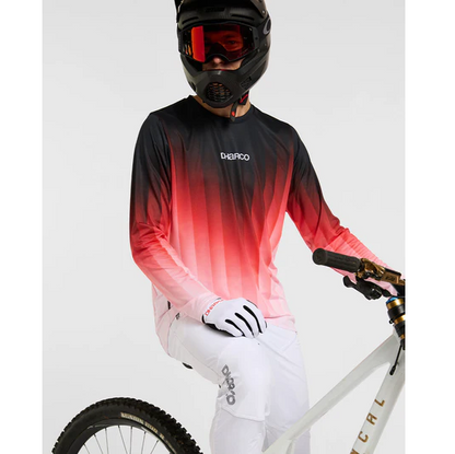 Camisola DHARCO RACE PRISM Mangas Compridas Vermelho