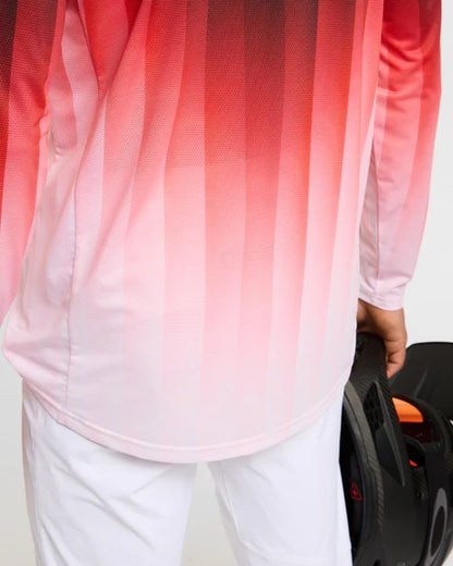 Camisola DHARCO RACE PRISM Mangas Compridas Vermelho