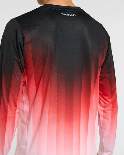 Camisola DHARCO RACE PRISM Mangas Compridas Vermelho