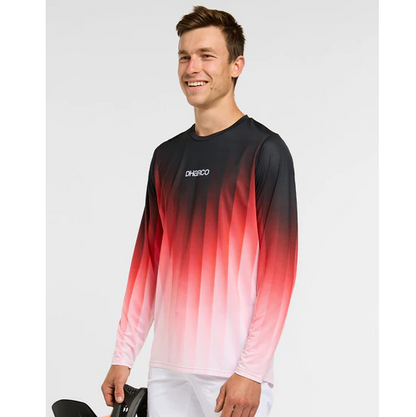 Camisola DHARCO RACE PRISM Mangas Compridas Vermelho