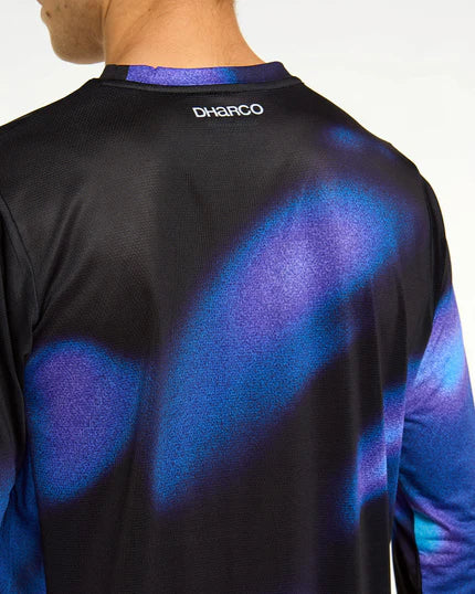 Camisola de manga comprida DHARCO RACE VORTEX Preto/Púrpura
