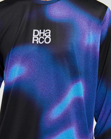 Camisola de manga comprida DHARCO RACE VORTEX Preto/Púrpura