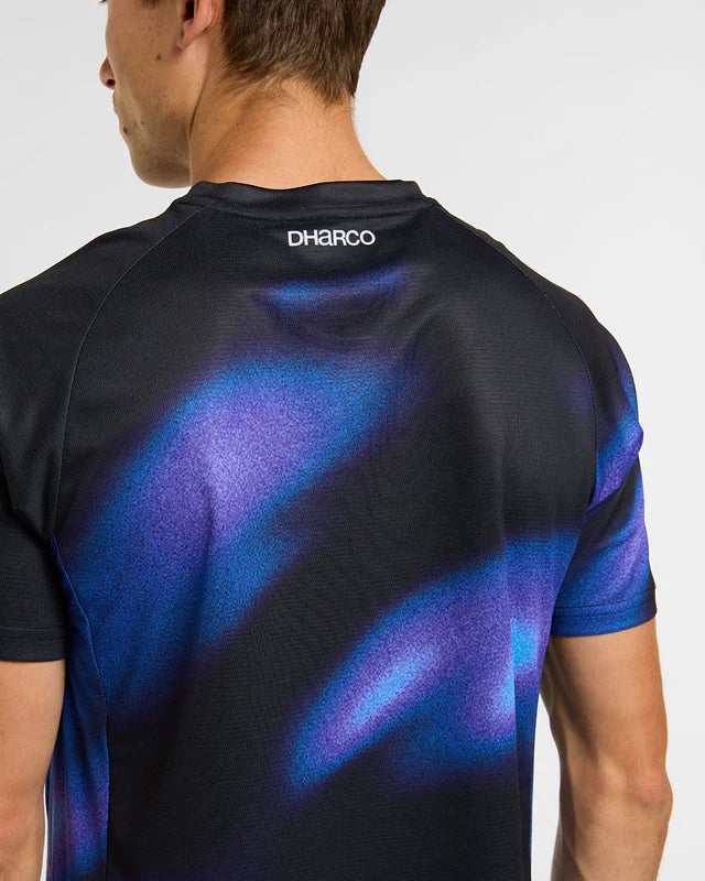 DHARCO VORTEX Camisola de manga curta Preto/Púrpura