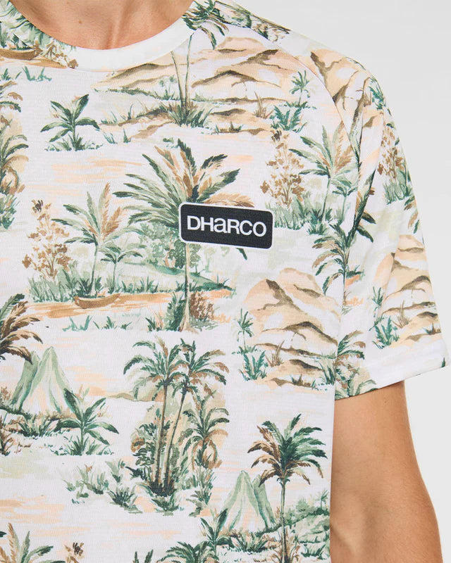 DHARCO LOST Camisola de manga curta bege/verde
