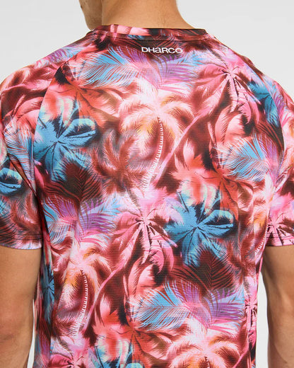 Camisola DHARCO NEBULA Mangas Curtas Rosa