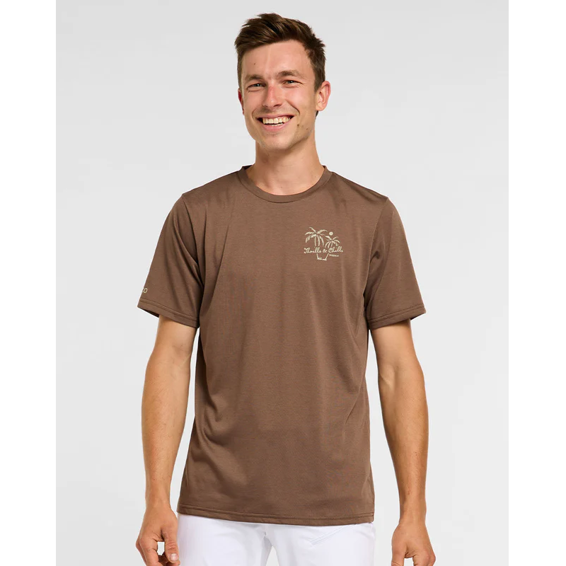 DHARCO TECH TEE HUSK Camisola de manga curta castanha