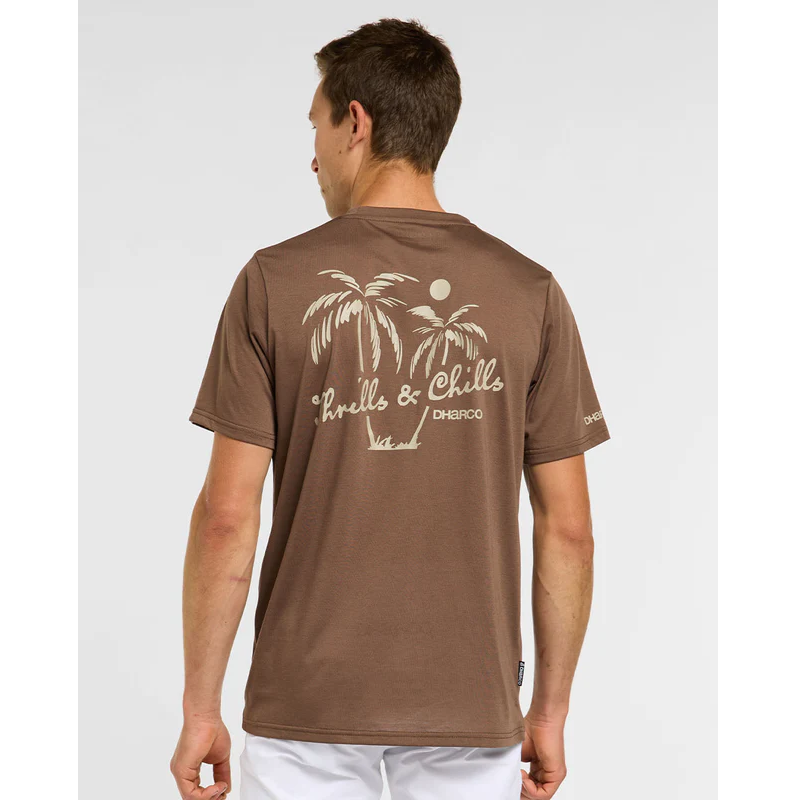 DHARCO TECH TEE HUSK Camisola de manga curta castanha