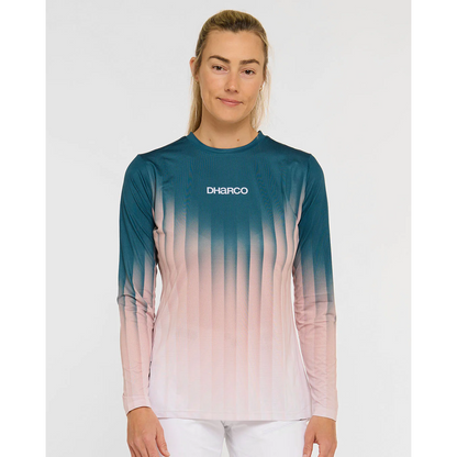 Maillot DHARCO RACE DUSTY PRISM Mangas Longas Feminino Preto/Rosa