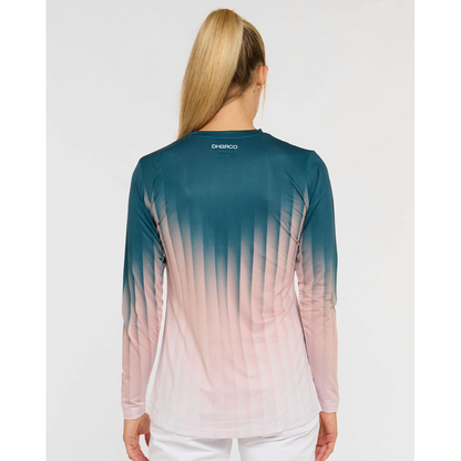 Maillot DHARCO RACE DUSTY PRISM Mangas Longas Feminino Preto/Rosa