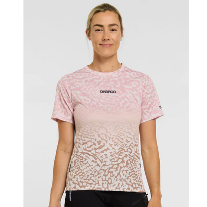 Maillot DHARCO PRISCILLA Mangas Curtas Feminino Bege/Rosa