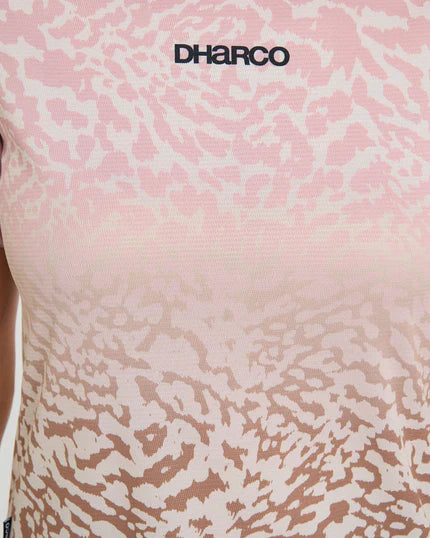 DHARCO PRISCILLA Camisola de manga curta para mulher Bege/Rosa