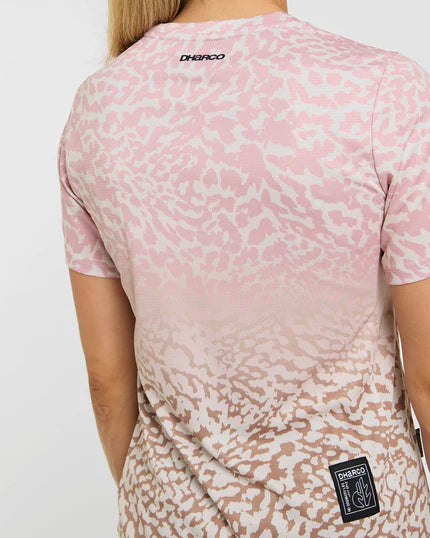 DHARCO PRISCILLA Camisola de manga curta para mulher Bege/Rosa