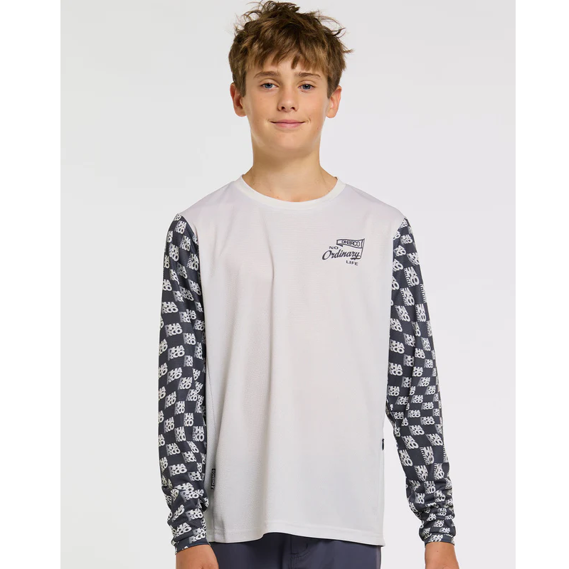 Camisola de manga comprida DHARCO GRAVITY OFFSET Junior Branco/Preto