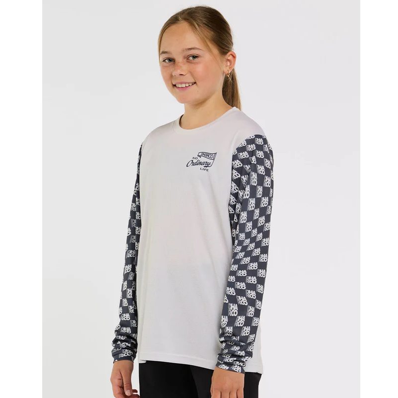 Camisola de manga comprida DHARCO GRAVITY OFFSET Junior Branco/Preto