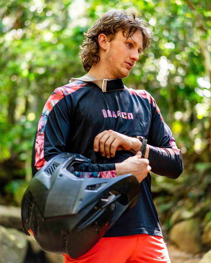 Maillot DHARCO RACE NEBULA Mangas Longas Preto