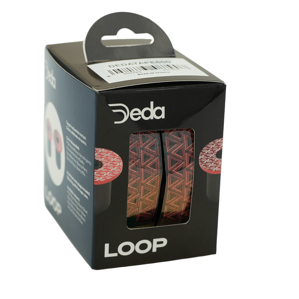 Fita de cabide DEDA LOOP + TALÃO FINAL Preto/Vermelho
