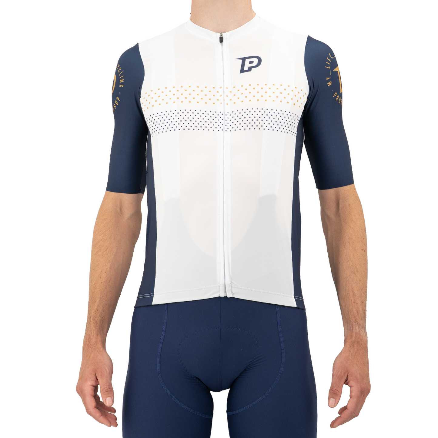 PROBIKESHOP Camisola de manga curta Marinha/Branco
