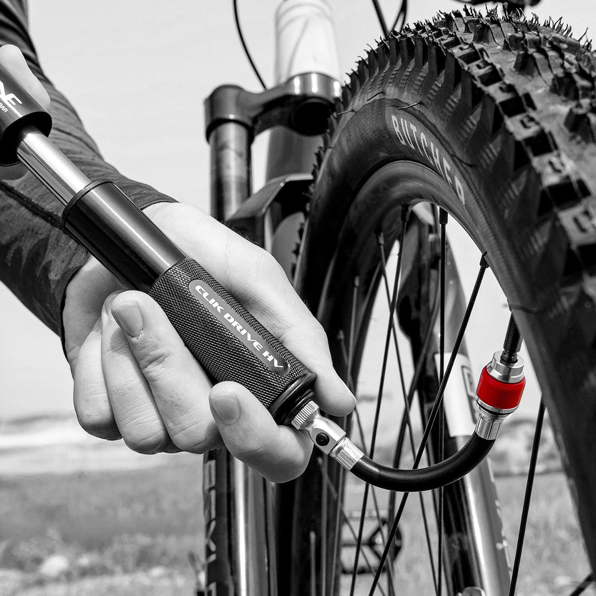Mangueira LEZYNE ABS para válvula CLIK preta