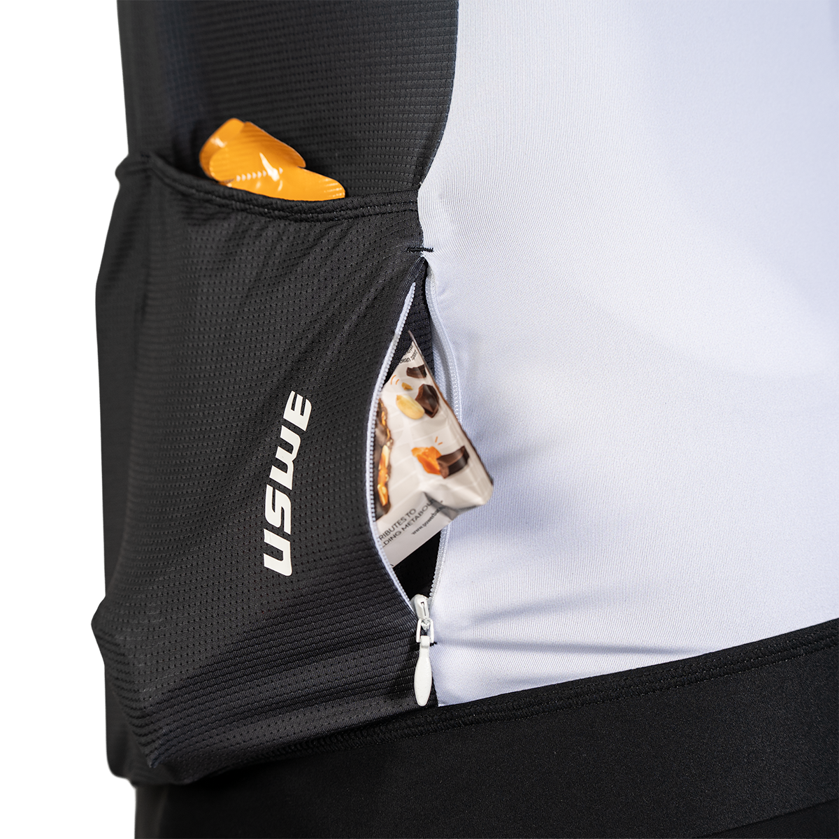 USWE GRUS GRAVEL Camisola de manga curta branca