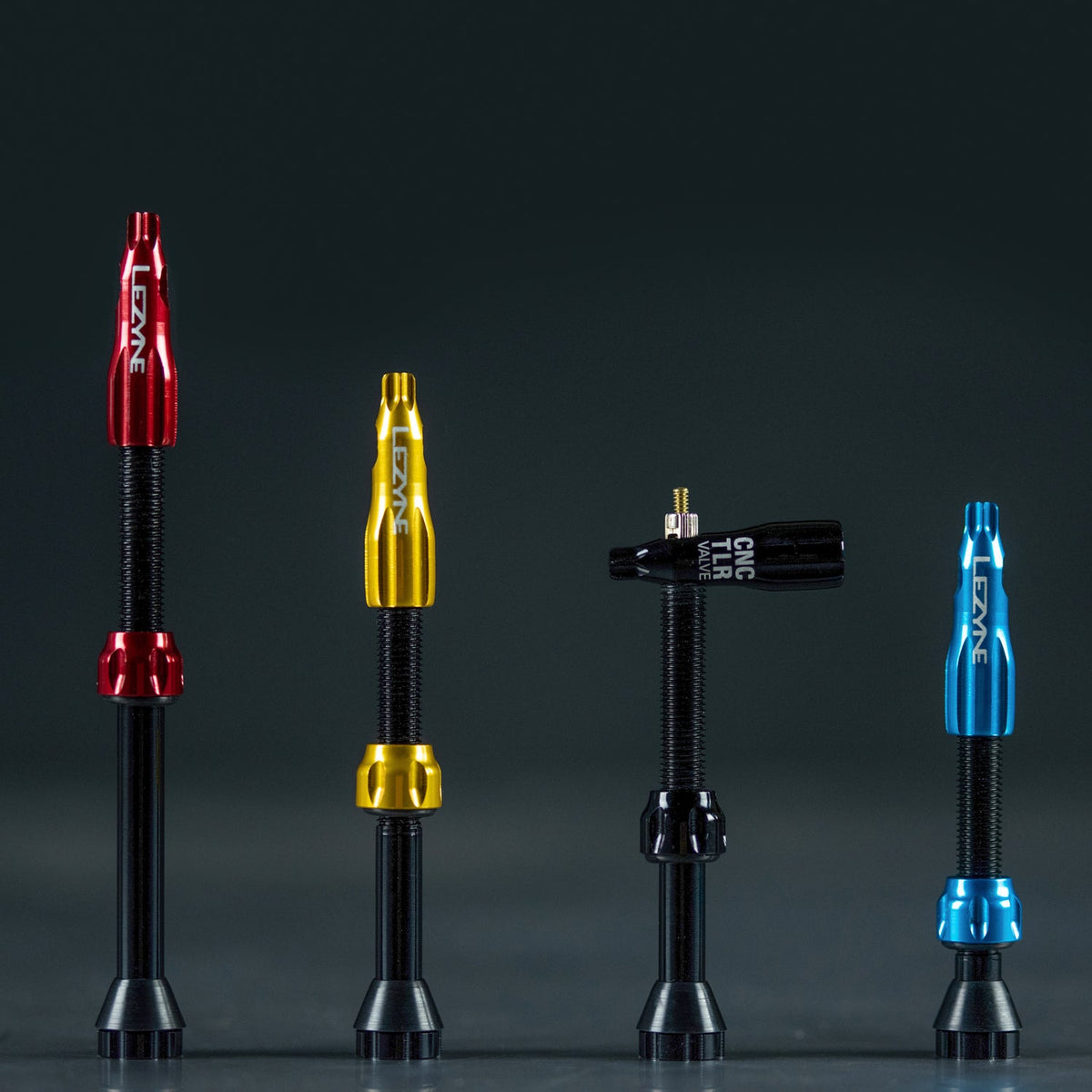 Conjunto de 2 válvulas tubeless LEZYNE CNC 44 mm prateadas