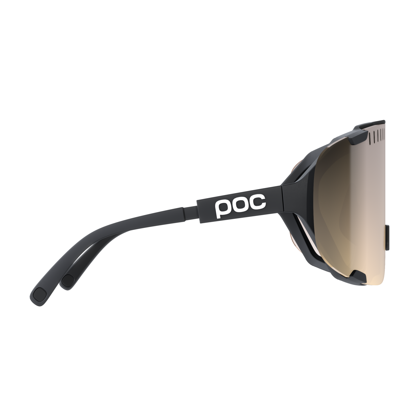 POC DEVOUR + Black Goggles Clarity Trail/Partly Sunny Silver Lens