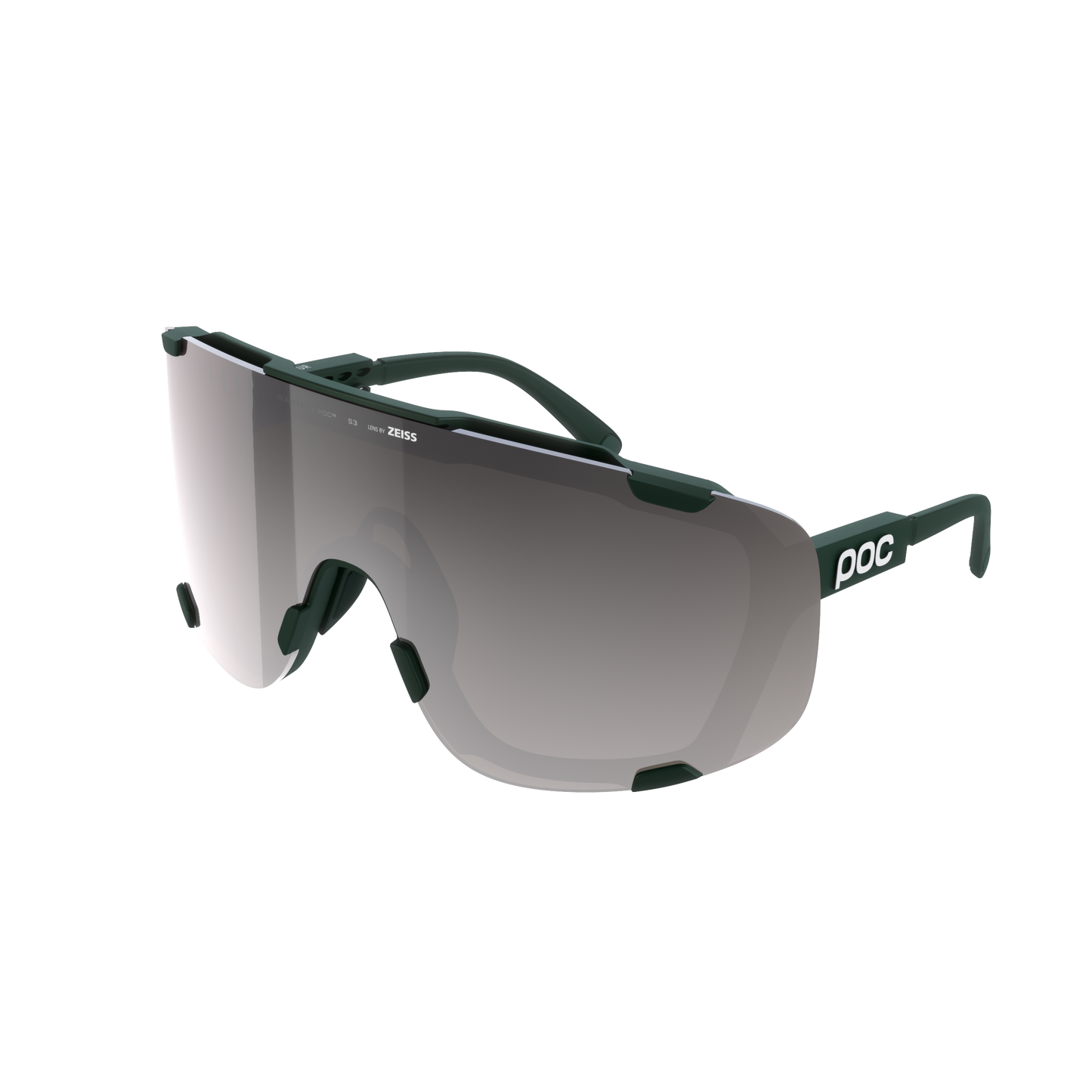 Óculos de proteção POC DEVOUR + Cáqui Clarity Road/Lentes Sunny Silver