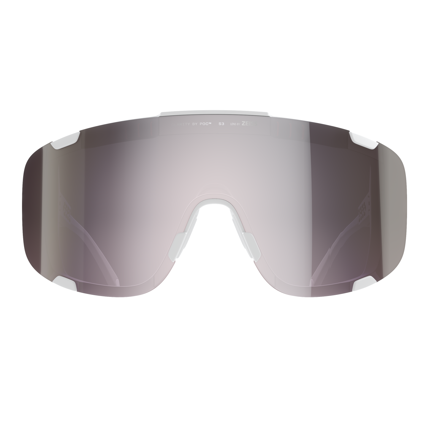 Óculos POC DEVOUR WF+ Branco Lente Clarity Road Sunny Silver