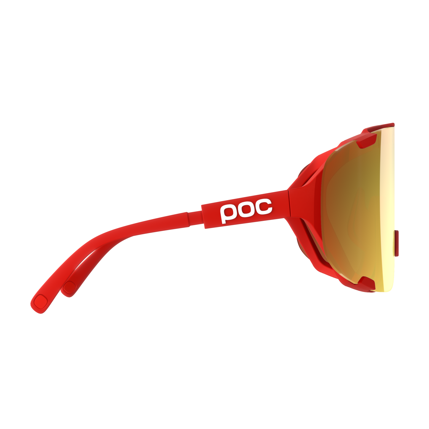 Óculos POC DEVOUR WF + Vermelho Lente Clarity Road Partly Sunny Gold