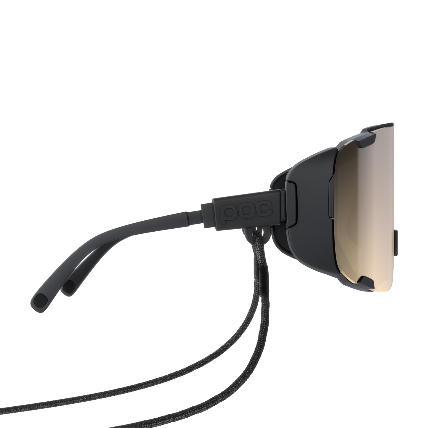 POC DEVOUR ULTRA + Glasses Black Clarity Trail/Partly Sunny Silver Lens