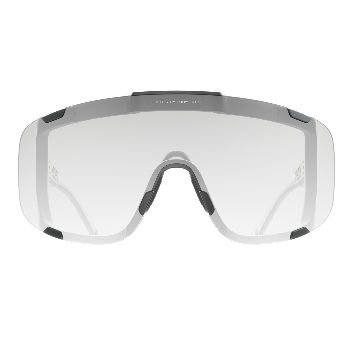 POC DEVOUR PHOTOCHROMIC Glasses Translucent Black Clarity Photochromic/Changeable Grey Lens