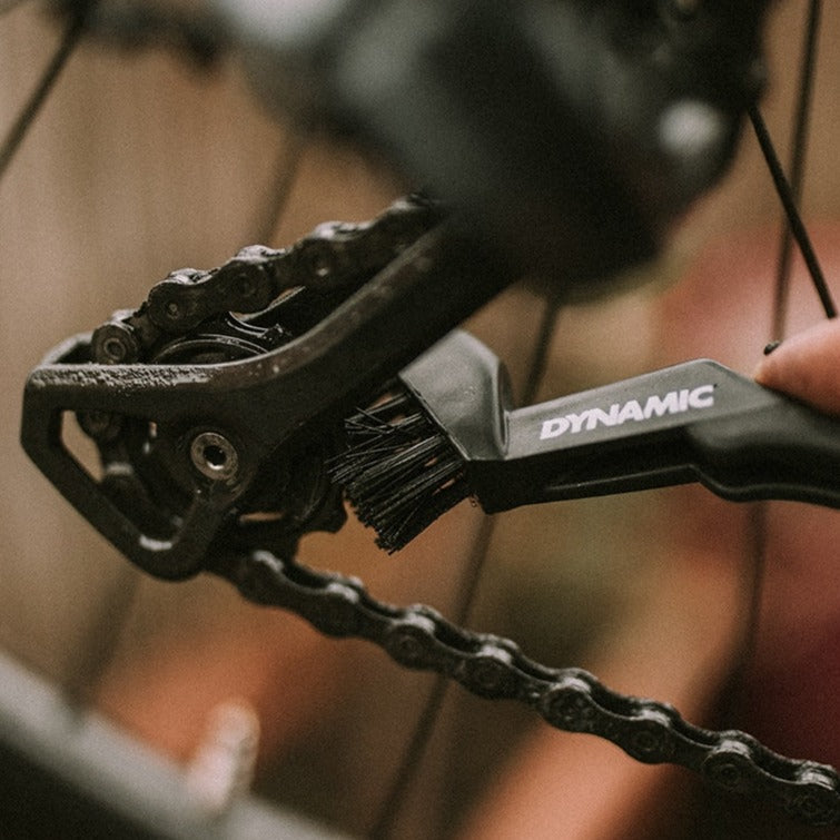 DYNAMIC DRIVETRAIN DETAILING BRUSH a limpar uma cassete