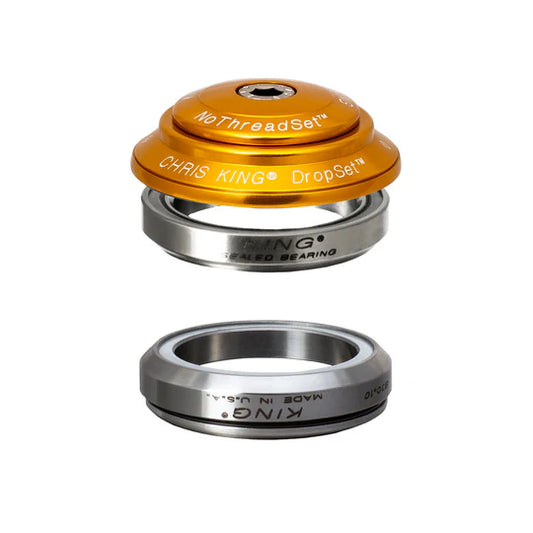 Auricular integrado CHRIS KING DROPSET 4 1"1/8 IS42 45° Ouro