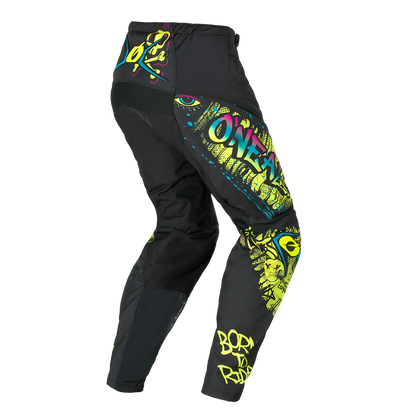 Calça O'NEAL ELEMENT RANCID Junior Preto/Amarelo