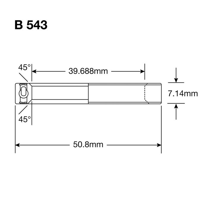 ENDURO BEARINGS B 543 2RS MAX - ABEC 3 MAX (Contacto Angular) - Rolamento de direção 1 9/16''x2''x9/32''