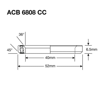 Rolamento de Direção ENDURO BEARINGS 6808 CC BO - ABEC 5 - Black Oxide - 40x52x6,5 mm (36x45°) ACB