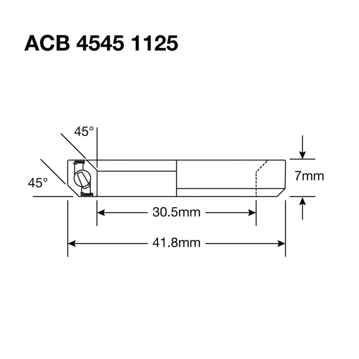 ENDURO BEARINGS 1125 BO Rolamento de direção - ABEC 5 - Óxido preto - 30,5x41,8x6,5 (45x45°) ACB