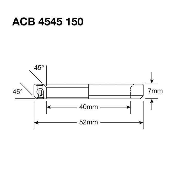 ENDURO BEARINGS 150 BO Rolamento de direção - ABEC 5 - Óxido preto - 40x52x7 (45x45°) ACB