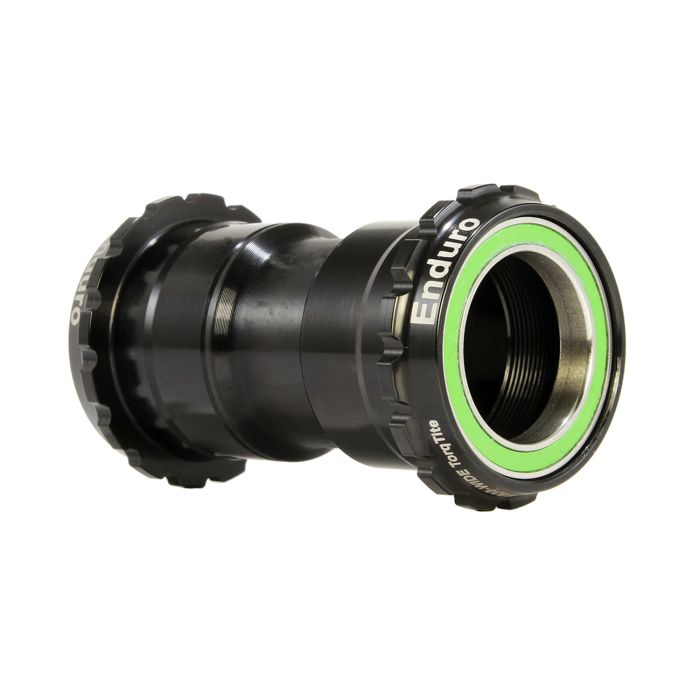ENDURO BEARINGS Suporte inferior TorqTite PF30 Eixo DUB Rolamentos em aço inoxidável Preto