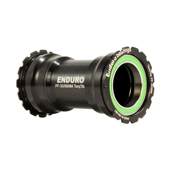 ENDURO BEARINGS TorqTite BB386 suporte inferior DUB Axle Aço inoxidável Preto