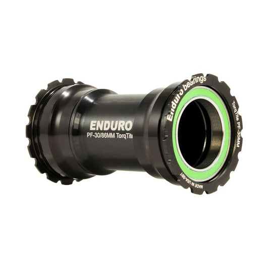 ENDURO BEARINGS TorqTite BB386 suporte inferior DUB Axle Aço inoxidável Preto