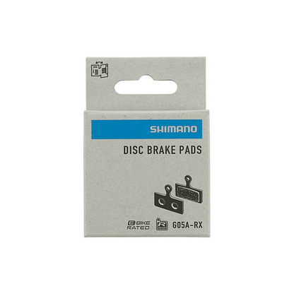 Pastilhas de travão SHIMANO G05A-RX orgânicas – XT / SLX / Deore (2 pistões)